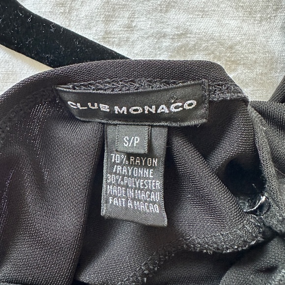 Club Monaco 3/4 Sleeve Black Dress - Picture 6 of 7